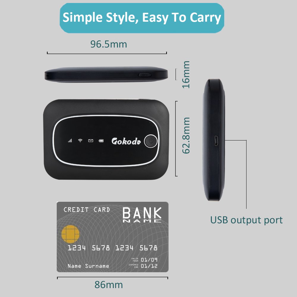 GOKODO M7-24 Unlocked 3g router modem 3g 4g lte mobile Mi-Fi 150mbps 2100mAh with App management